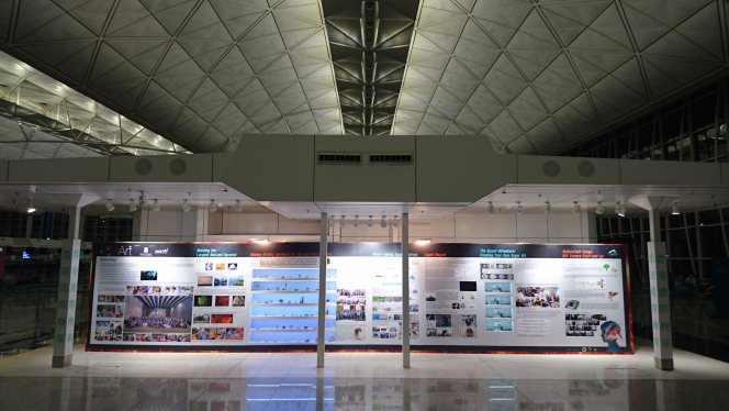 香港大學及香港科技園「數理藝坊」作品在香港國際機場展出
