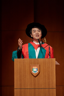 HKU confers an Honorary Degree upon world-renowned pianist Dr Lang Lang at the 198th Congregation.