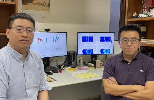 Dr Chengkang Zhou (left) and Professor Zi Yang Meng (right) from the Department of Physics at The University of Hong Kong. 