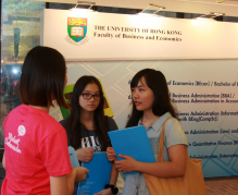 The faculties set up information counters to introduce their academic programmes.