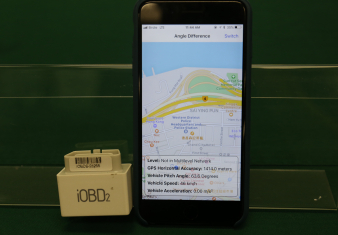 The system uses an ordinary smartphone which is connected to a plugged in or installed onboard diagnostic (OBD) device by bluetooth