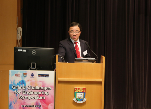 President of HKU Professor Xiang Zhang gives an opening speech
