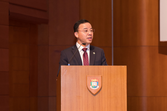 Professor Xiang Zhang, the President and Vice Chancellor of The University of Hong Kong, gave the Welcoming Speech