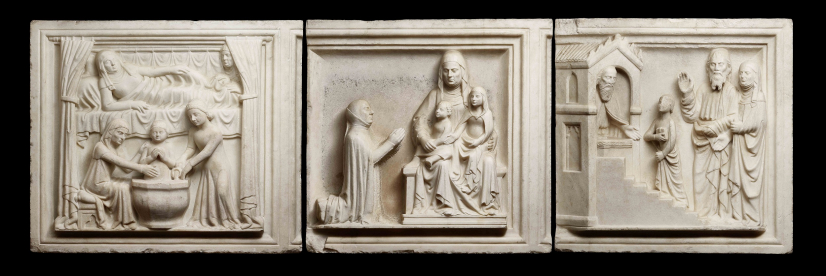 Relief Panels, The Life of Mary
Attributed to the Circle of the Master of Viboldone
Lombardy, Italy, ca. 1340-1360
Marble
H: 74.0 cm; W: 230.0 cm
The McCarthy Collection
Image courtesy of Mark French