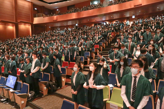 香港大學舉行2021-22學年新生入學禮
