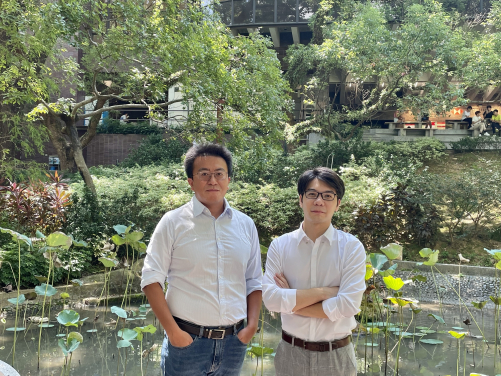 陳斌斌博士（右）與孟子楊博士。(圖片提供：陳斌斌博士)