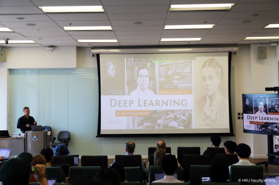 Speaker Dr Wayne De Fremery presents his thoughts on "What Counts as Deep Learning in the Humanities?" based on years of experiments and reflections at the intersection of literary studies, bibliographic research, and machine learning.