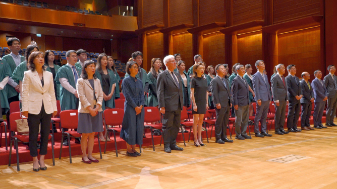 香港大學舉行升旗儀式慶祝香港特別行政區成立二十六周年