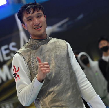 蔡俊彥在男子花劍項目個人賽摘下銅牌