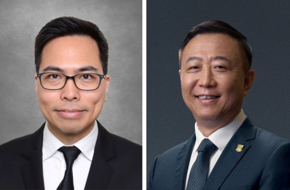 The coordinators of two HKU-led projects under Strategic Topics Grant scheme Professor Christopher LEUNG Kai-shun and Professor Peng GONG